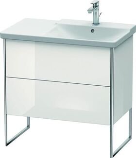 Duravit Waschtischunterbau XSQUARE Be rechts 805x810x473mm weiß hochglanz