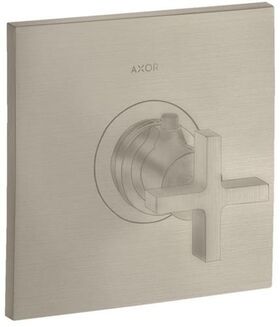 Thermostat HOGHFLOW AXOR CITTERIO 59 l/m UP mit Kreuzgriff brushed nickel