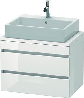 Duravit Konsolenunterschrank DURASTYLE 512x700x478mm weiß hochglanz/basalt matt