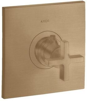 Thermostat HOGHFLOW AXOR CITTERIO 59 l/m UP mit Kreuzgriff brushed bronze