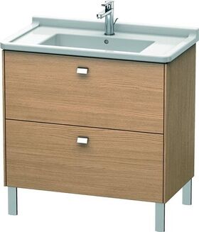 Duravit WT-Unterbau BRIOSO COMPACT Griffe chr 693x820x469mm europ. eiche