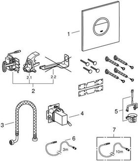 Grohe Abdeckplatte VERIS LIGHT 200x200mm mo wh