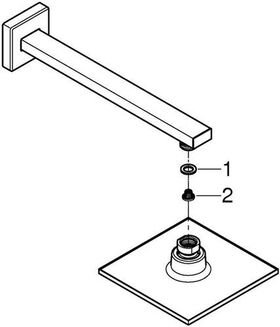 GROHE Kopfbrauseset Euphoria Cube 152 286mm chr