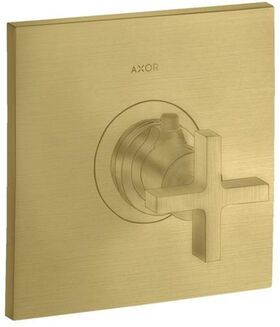 Thermostat HOGHFLOW AXOR CITTERIO 59 l/m UP mit Kreuzgriff brushed brass