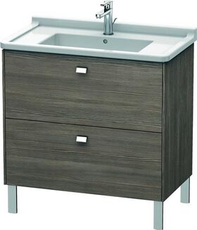 Duravit WT-Unterbau BRIOSO COMPACT Griffe chrom 693x820x469mm pine terra