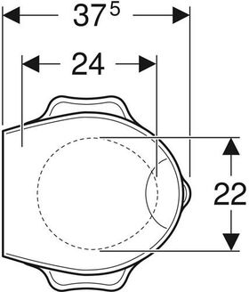 Geberit WC-Sitz BAMBINI Schildkrötendesign weiß