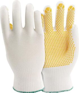 Handschuhe PolyTRIXN 912 Gr.8 weiß/gelb EN 388 PSA II - VPE: 10