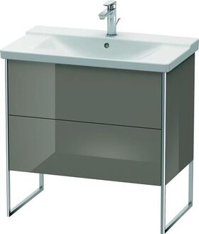 Duravit Waschtischunterbau XSQUARE 805x810x473mm flannel grey hochglanz