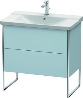 Duravit Waschtischunterbau XSQUARE 805x810x473mm lichtblau seidenmatt