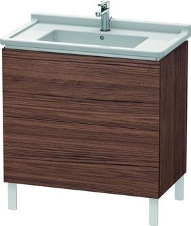 Duravit Waschtischunterbau L-CUBE 469x820x712mm nussbaum dunkel