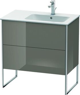 Duravit Waschtischunterbau XSQUARE 832x810x478mm Be re fla grey hochglanz