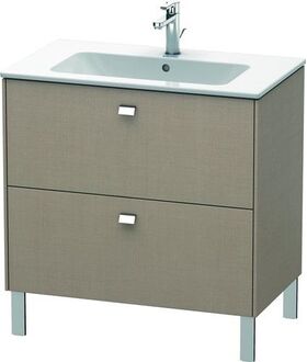 Duravit Waschtischunterbau BRIOSO Griffe chrom 683x820x479mm leinen