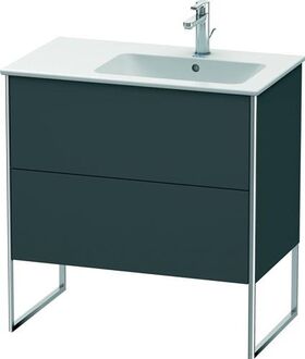 Duravit Waschtischunterbau XSQUARE 832x810x478mm Becken rechts graphit matt