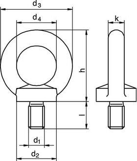 Ringschraube DIN 580 Gew.M10 STA C15 ZN - VPE: 50