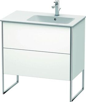 Duravit Waschtischunterbau XSQUARE 832x810x478mm, Becken rechts weiß matt