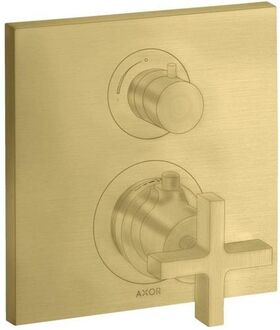 Thermostat AXOR CITTERIO UP m Abstellventil u KreGr brushed brass