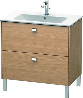 Duravit Waschtischunterbau BRIOSO Griffe chr 683x820x479mm europ. eiche