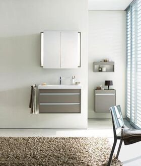 Duravit Möbelwaschtisch D-CODE m ÜL HLB 850x480mm weiß 1 Hahnloch