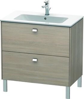 Duravit Waschtischunterbau BRIOSO Griffe chrom 683x820x479mm pine silver