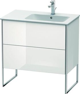 Duravit Waschtischunterbau XSQUARE 832x810x478mm Be rechts weiß hochglanz