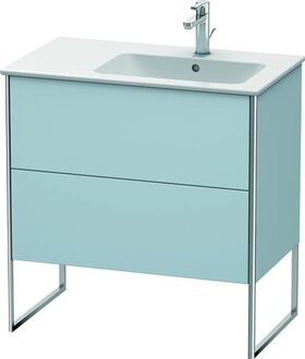 Duravit Waschtischunterbau XSQUARE 832x810x478mm Be re lichtblau seidenmatt