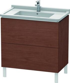 Duravit Waschtischunterbau L-CUBE 469x820x712mm amerikanisch nussbaum