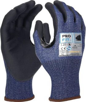 Schnittschutzhandschuhe Schnittstop Pro Gr.9 blau/schwarz EN 388 PSA II PRO FIT - VPE: 12