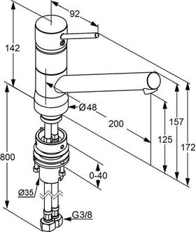 Kludi SPT-Bajonett-EHM SCOPE DN 15 chr