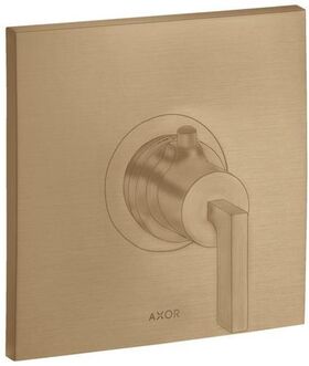 Thermostat HIGHFLOW AXOR CITTERIO 59 l/m UP mit Hebelgriff brushed bronze