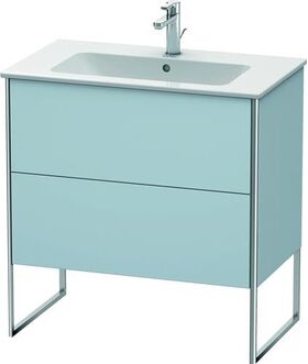 Duravit Waschtischunterbau XSQUARE 832x810x478mm lichtblau seidenmatt