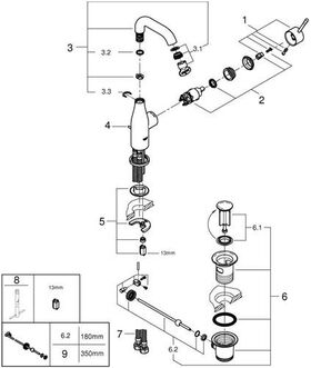 Grohe Einhand-Waschtischbatterie ESSENCE 1/2Zoll M-Size chr