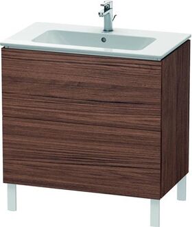 Duravit Waschtischunterbau L-CUBE 820x481x704mm nussbaum dunkel