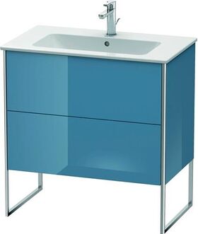 Duravit Waschtischunterbau XSQUARE 832x810x478mm stone blue hochglanz