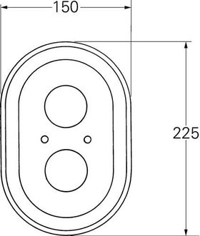 Grohe Rosette PG14 chr