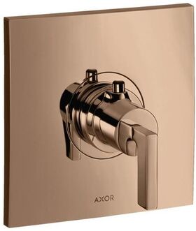 Thermostat HIGHFLOW AXOR CITTERIO 59 l/m UP m Hebelgriff polished red gold