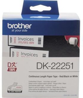 Brother Endlosetikettenrolle DK22251 62mmx15,24m weiß