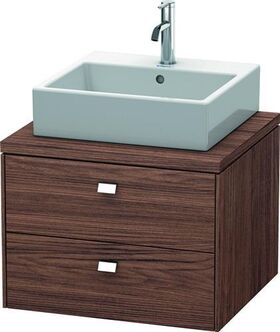 Duravit Konsolenunterschrank BRIOSO Griffe chr 442x620x550mm nussbaum dunkel