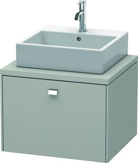 Duravit Konsolenunterschrank BRIOSO Griff chrom 442x620x550mm betongrau matt