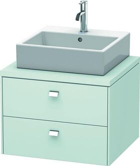 Duravit Konsolenunterschrank BRIOSO Griffe chr 442x620x550mm lichtblau matt