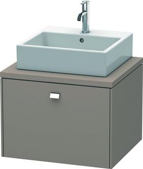 Duravit Konsolenunterschrank BRIOSO Griff chrom 442x620x550mm basalt matt