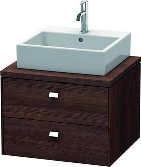 Duravit Konsolenunterschrank BRIOSO Griffe chr 442x620x550mm kastanie dunkel