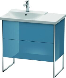 Duravit Waschtischunterbau XSQUARE Be li 805x810x473mm stone blue hochglanz