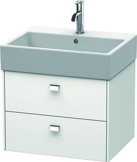 Duravit Waschtischunterbau BRIOSO Griffe chrom 442x584x459mm weiß matt