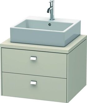 Duravit Konsolenunterschrank BRIOSO Griffe chrom 442x620x550mm taupe matt