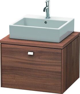 Duravit Konsolenunterschrank BRIOSO Griff chrom 442x620x550mm nussbaum natur