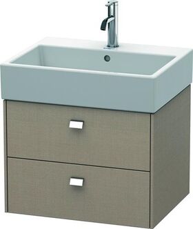 Duravit Waschtischunterbau BRIOSO Griffe chrom 442x584x459mm leinen