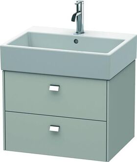 Duravit Waschtischunterbau BRIOSO Griffe chr 442x584x459mm betongrau matt