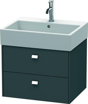 Duravit Waschtischunterbau BRIOSO Griffe chrom 442x584x459mm graphit matt