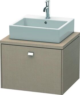 Duravit Konsolenunterschrank BRIOSO Griff chrom 442x620x550mm leinen