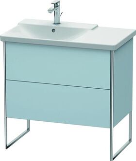 Duravit Waschtischunterbau XSQUARE Be li 805x810x473mm lichtblau seidenmatt